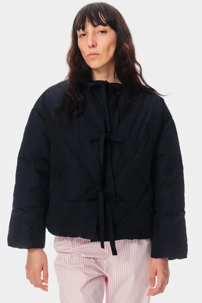 Sleeper Ukiyo Puffer Jacket In Black