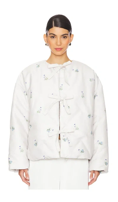 Sleeper Ukiyo Puffer Jacket In Flower Print