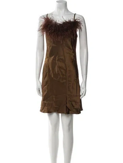 Pre-owned Sleeper Vintage Mini Dress W/ Tags In Brown