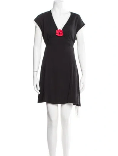 Pre-owned Sleeper V-neck Long Dress W/ Tags In Black