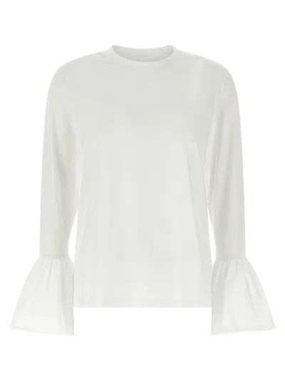 SLEEPER WHITE RUFFLED T-SHIRT