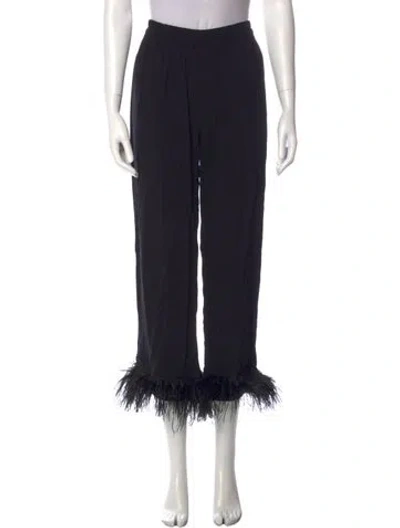 Pre-owned Sleeper Wide Leg Pants In Black