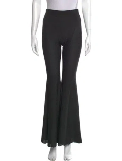 Pre-owned Sleeper Wide Leg Pants In Black
