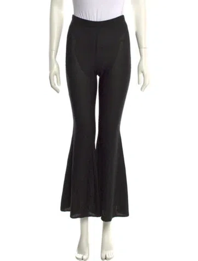 Pre-owned Sleeper Wide Leg Pants In Black