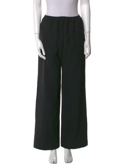 Pre-owned Sleeper Wide Leg Pants In Black