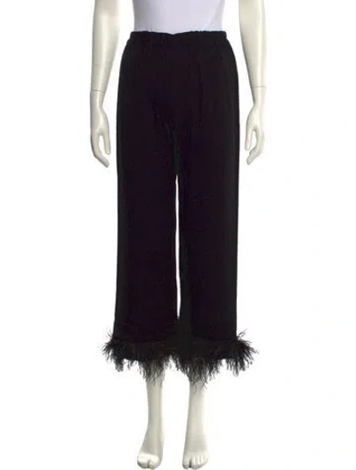 Pre-owned Sleeper Wide Leg Pants In Black