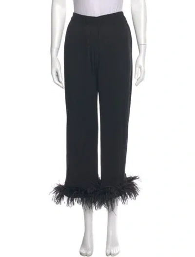 Pre-owned Sleeper Wide Leg Pants In Black
