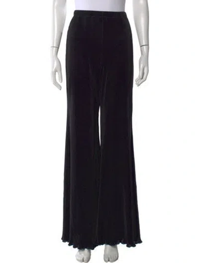 Pre-owned Sleeper Wide Leg Pants In Black