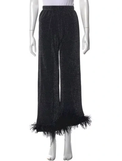 Pre-owned Sleeper Wide Leg Pants In Black