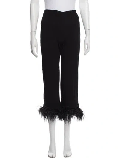 Pre-owned Sleeper Wide Leg Pants In Black