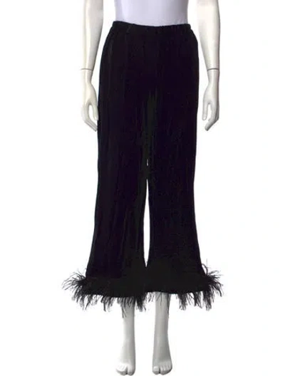 Pre-owned Sleeper Wide Leg Pants In Black