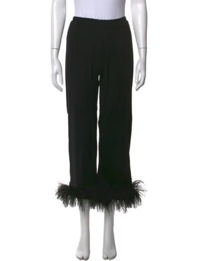 Pre-owned Sleeper Wide Leg Pants In Black