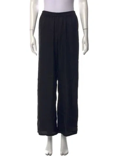 Pre-owned Sleeper Wide Leg Pants In Black