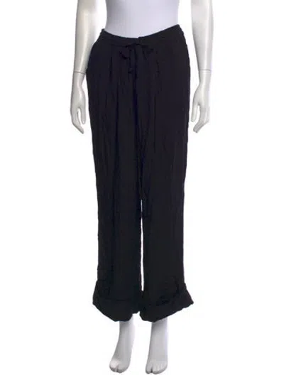 Pre-owned Sleeper Wide Leg Pants In Black