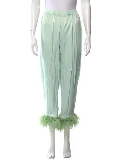 Pre-owned Sleeper Wide Leg Pants In Green