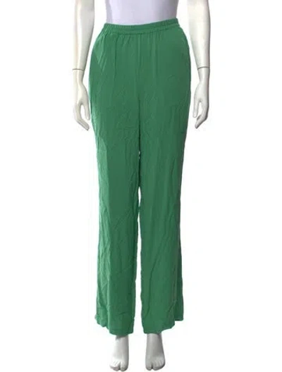 Pre-owned Sleeper Wide Leg Pants In Green