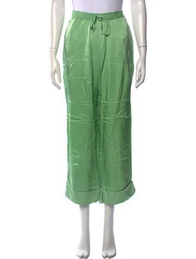 Pre-owned Sleeper Wide Leg Pants In Green