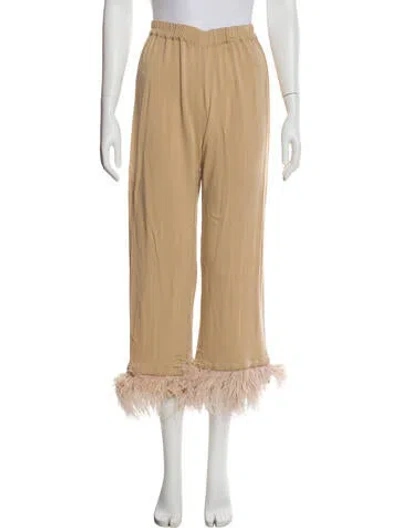 Pre-owned Sleeper Wide Leg Pants In Neutral