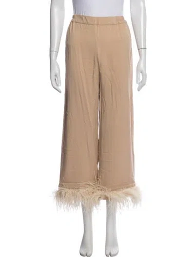 Pre-owned Sleeper Wide Leg Pants In Neutral