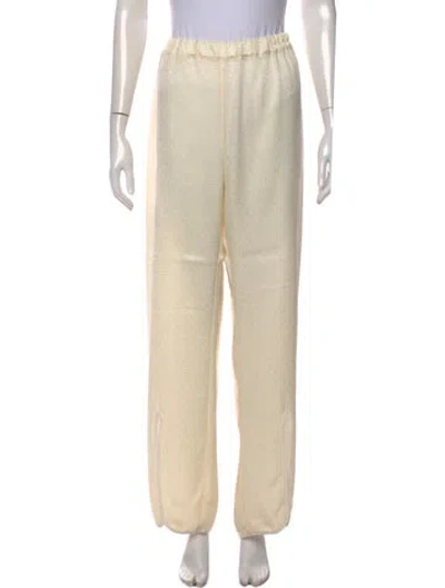 Pre-owned Sleeper Wide Leg Pants In Neutral