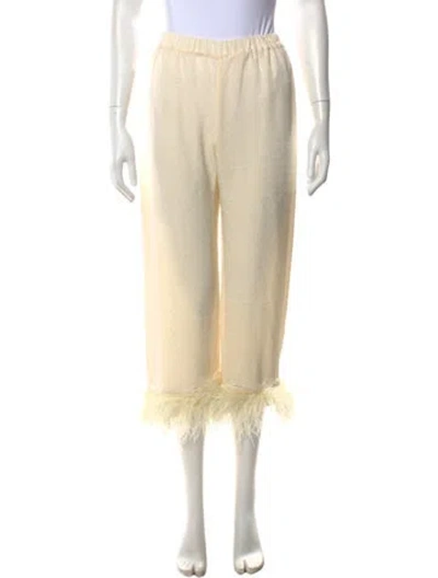 Pre-owned Sleeper Wide Leg Pants In Neutral