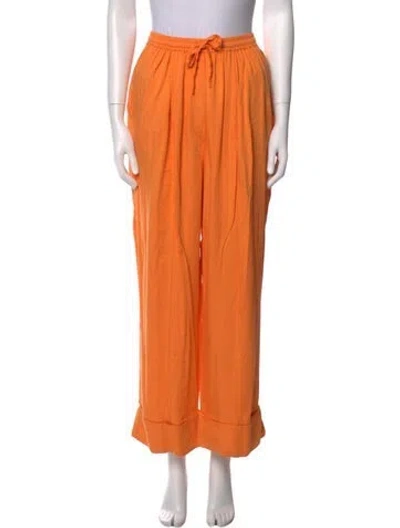 Pre-owned Sleeper Wide Leg Pants In Orange