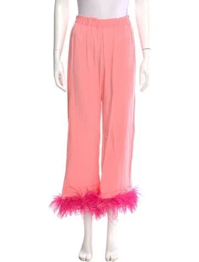 Pre-owned Sleeper Wide Leg Pants In Pink