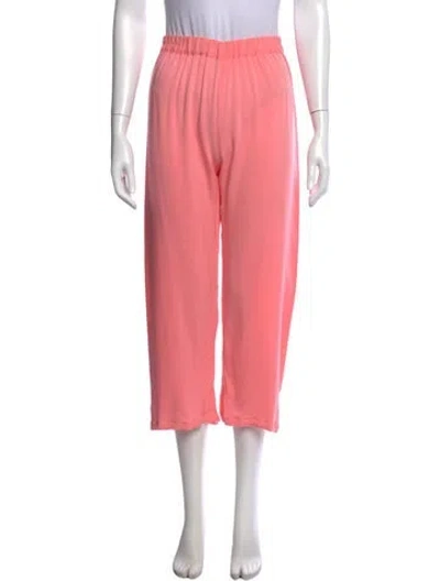 Pre-owned Sleeper Wide Leg Pants In Pink
