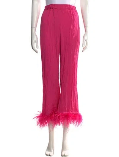 Pre-owned Sleeper Wide Leg Pants In Pink