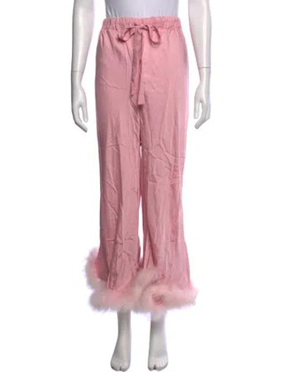 Pre-owned Sleeper Wide Leg Pants In Pink