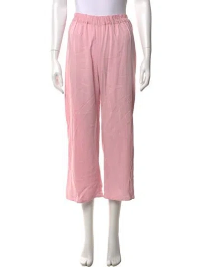 Pre-owned Sleeper Wide Leg Pants In Pink