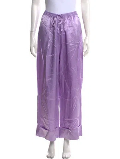 Pre-owned Sleeper Wide Leg Pants In Purple