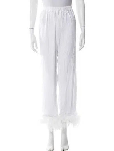 Pre-owned Sleeper Wide Leg Pants W/ Tags In White