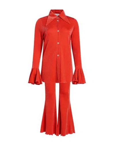 Sleeper Woman Co-ord Tomato Red Size Xs Polyester, Metallic Fiber, Lycra