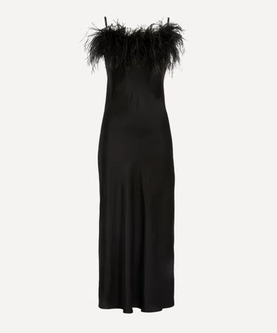 Sleeper Women's Feathered Boheme Slip Dress