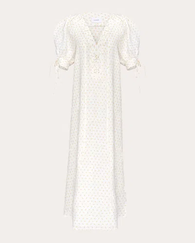 SLEEPER WOMEN'S GARDEN LINEN DRESS