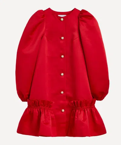 Sleeper Women's Mystery Puff Dress In Red