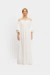 Sleeper Zephir Off-the-shoulder Maxi Dress In White