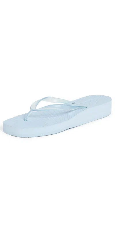 Sleepers Platform Transparent Flip Flops Angel Blue Transparent