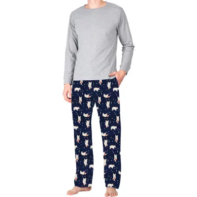 Sleephero Long Sleeve Fleece Pajama Set In Multi