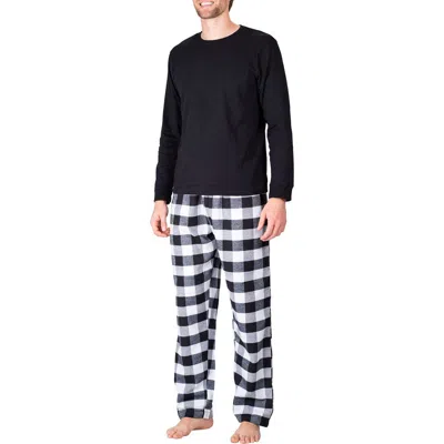 Sleephero Short Sleeve Flannel Pajamas In Multi