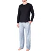 Sleephero Long Sleeve Pajama T-shirt & Pants Set In Multi