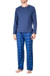 Sleephero Pajamas In Blue Buffalo Check