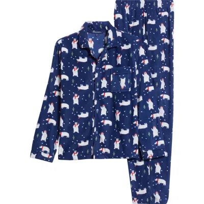 Sleephero Polar Bear Fleece Pajamas In Warm Polar Bear