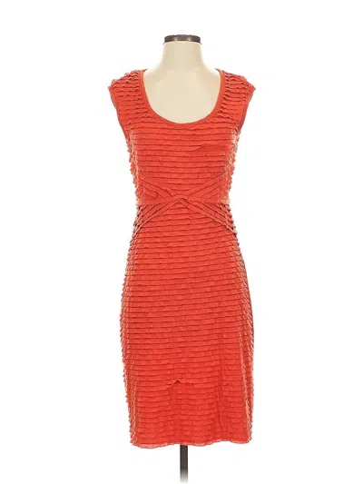 Pre-owned Sleeping On Snow Cocktail Dress In Orange