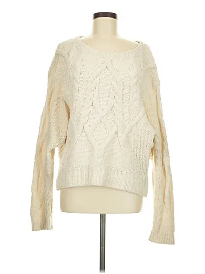 Pre-owned Sleeping On Snow Pullover Sweater In White