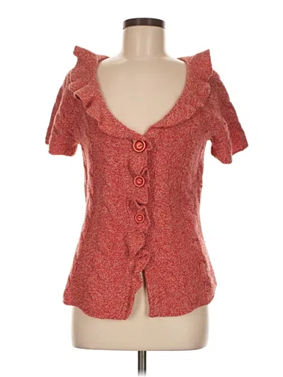 Pre-owned Sleeping On Snow Wool Cardigan Sweater In Red