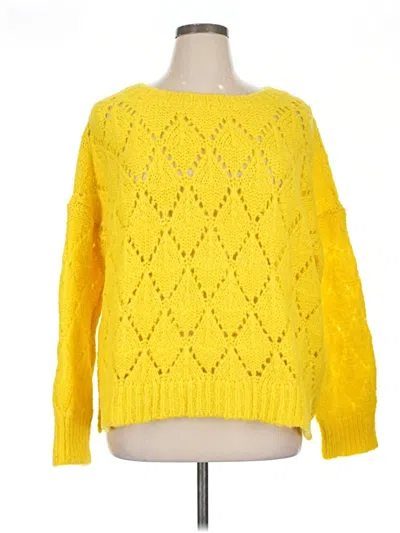 Pre-owned Sleeping On Snow Wool Pullover Sweater In Yellow