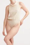 SLEEPING WITH JACQUES BIANCA BODYSUIT IN SAND