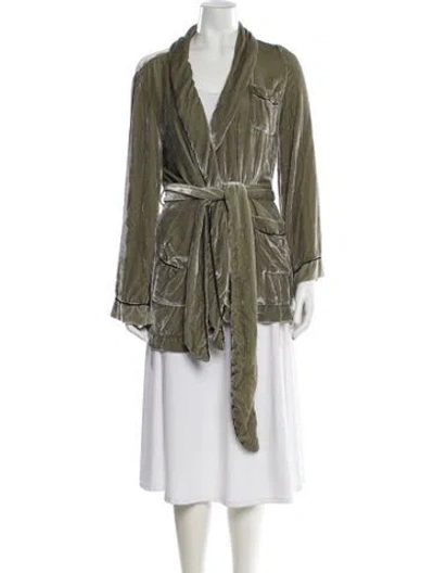 Pre-owned Sleeping With Jacques Robe In Green